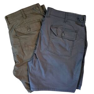 Mens Mutual Weave - The Camp Short - 2 Pairs Size 38 - Grayish And Blue